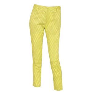 Green Lamb Women's Theo Polka Dot Lime Ankle Pants Size 8 EUC